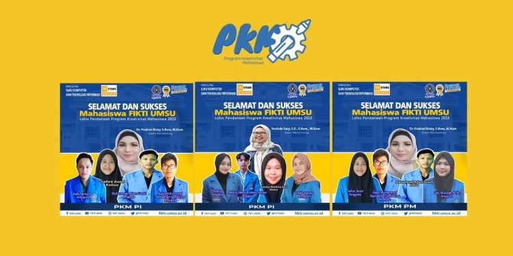 3 Tim Mahasiswa Prodi Sistem Informasi FIKTI UMSU Lolos Pendanaan PKM 2023