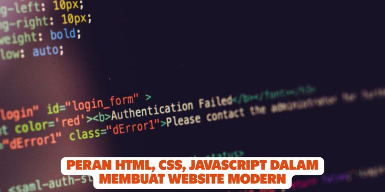 Peran HTML, CSS, JavaScript dalam Membuat Website Modern